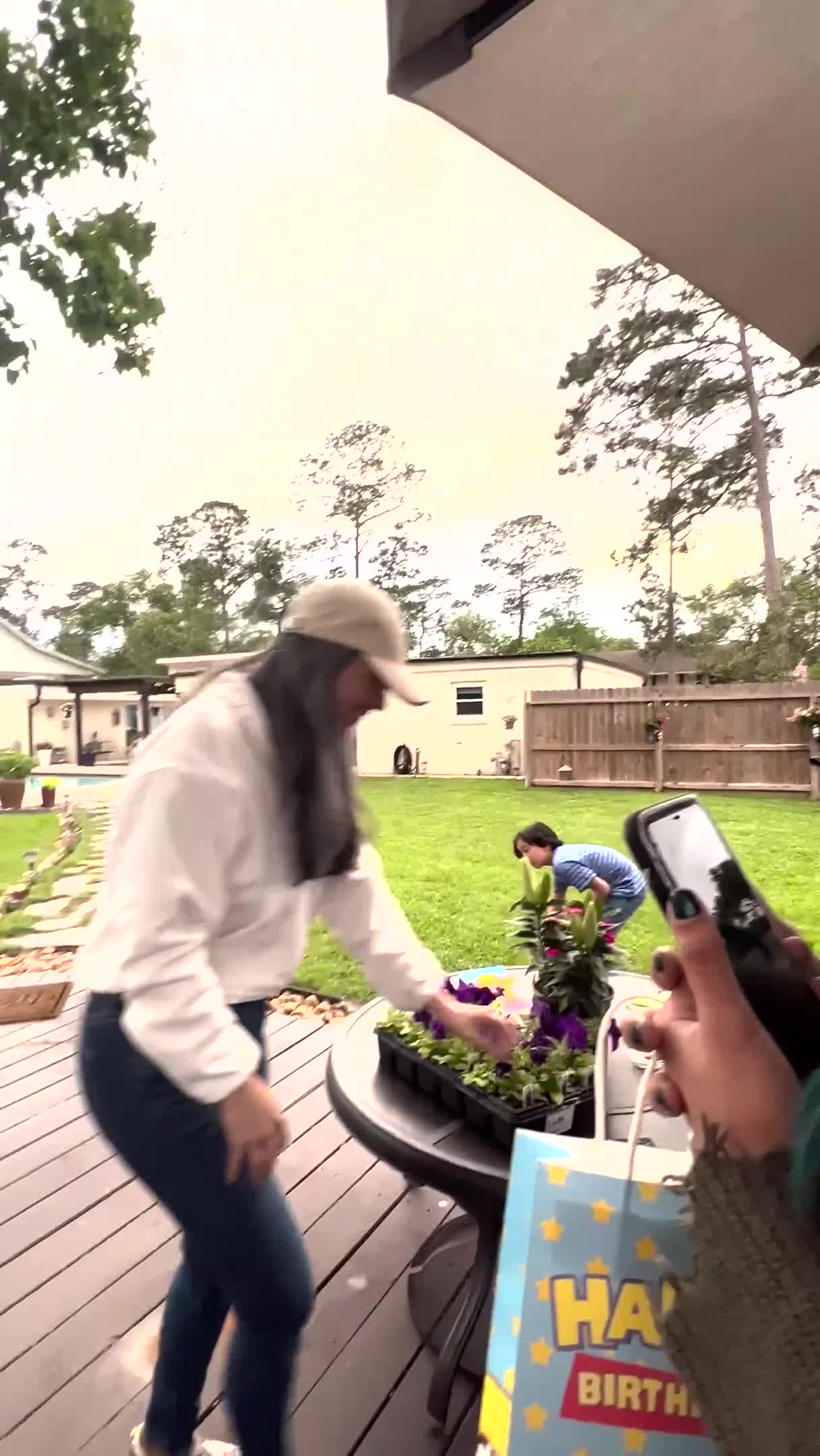 Guy at Party Hits Flower Pot Instead of Pinata