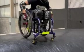 Guy in Wheelchair Attempts Multiple Backflips
