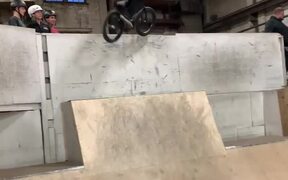 Guy Falls Twice While Attempting Tricks on BMX