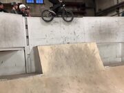 Guy Falls Twice While Attempting Tricks on BMX