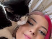 Cat Rips Owner's Eyelash and Runs With it