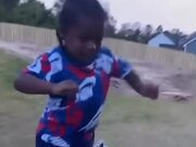 Kid Dancing on Top of Toy Truck Breaks it & Falls