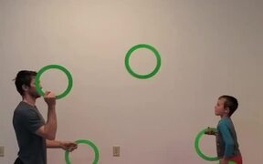 Father and Son Duo Juggle Objects