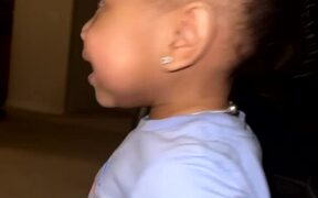 Toddler Gets Shocked When Dad Disappears