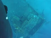 Man Dives Into Deep Water and Visits Shipwreck