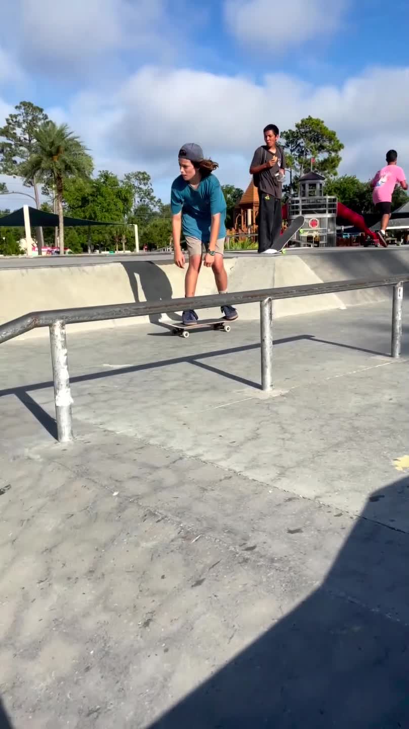Skateboarder Lands on Butt While Attempting Trick