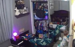 Boy Screams When He Finds Mom Hiding Behind Him