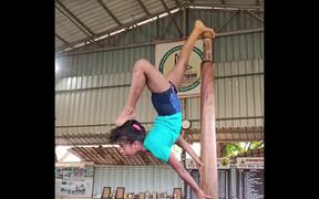Mallakhamb Students Perform Yoga on Pole