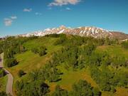 Aerial Footage of Scenic Mountains Surrounded