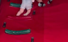 Video of Woman Face-Planting on a Slide
