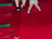Video of Woman Face-Planting on a Slide