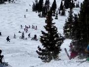 Skier Collides With Another and Falls