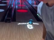 Person Shows Amazing Bowling Trick Shot