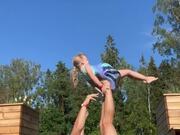 Dad-Daughter Duo Attempts Incredible Yoga Moves