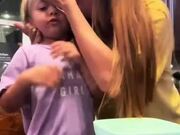 Girl Gets Mad When Mom Cracks Egg on Her Forehead