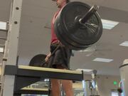 Man Does Weightlifting While Balancing on Board