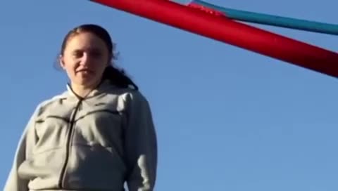 Girl Accidentally Hits Her Face on Seesaw