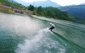 Drone Captures Incredible Tricks of Wakeboarder