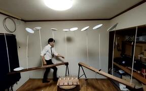Guy Displays Amazing Spinning Tricks