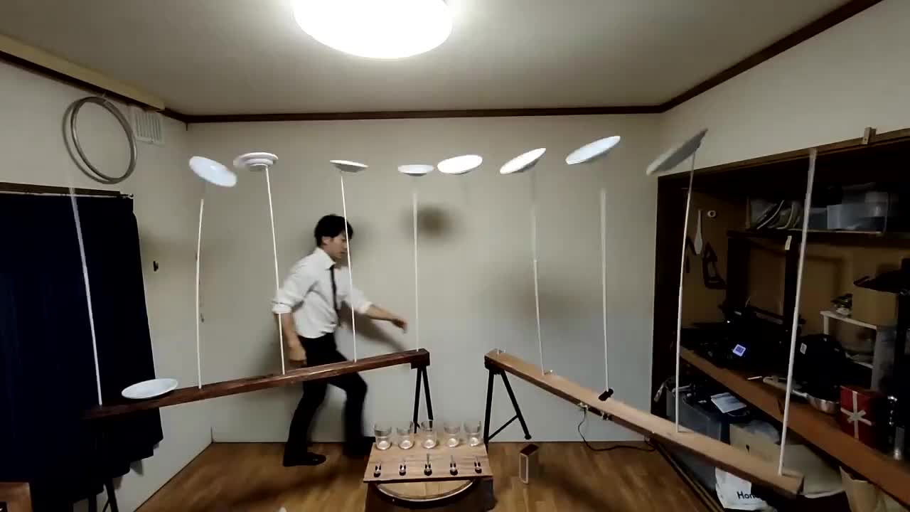 Guy Displays Amazing Spinning Tricks