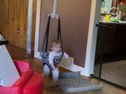 Dad Builds Moving Zip Line Bouncer for Daughter
