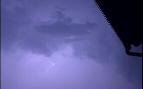Lightning Strike on Stormy Night