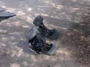 RC Truck Slams Into Parked Car
