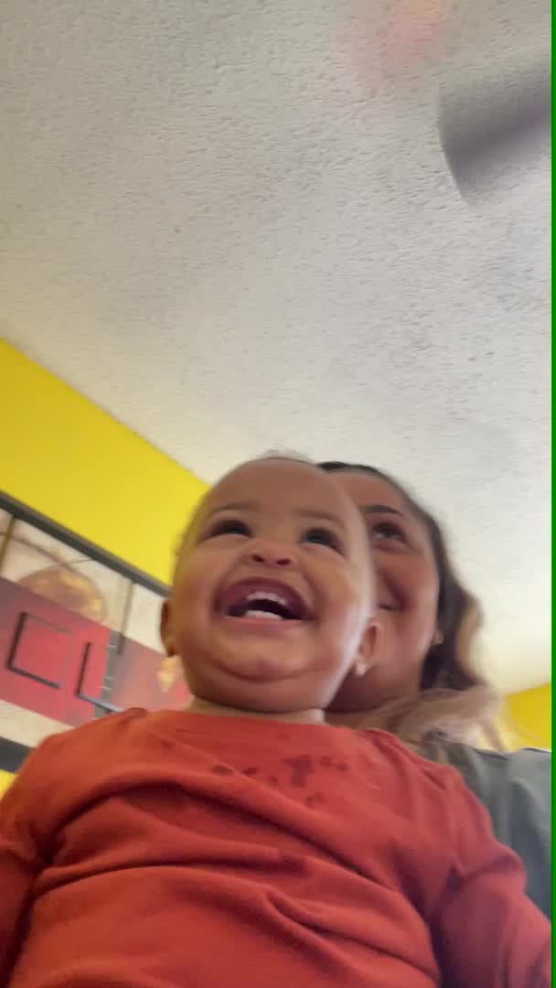 Baby Ends Up Puking While Laughing at Dad's Antics