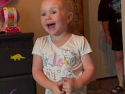 Girl Gets Happy Upon Seeing Her New Loft Bed
