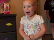 Girl Gets Happy Upon Seeing Her New Loft Bed