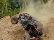 Guy Testing ATV's Tires Topples Down Hill