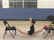 Little Girl Does Impressive Gymnastics