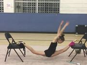 Little Girl Does Impressive Gymnastics
