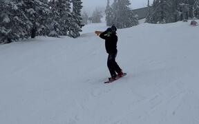 Snowboarder Crashes Multiple Times
