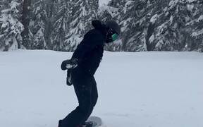 Snowboarder Crashes Multiple Times