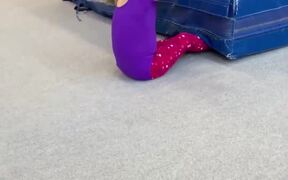 4 Y/O Girl Trains and Learns to Backflip