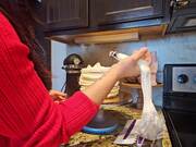 Piping Bag Explodes While Decorating a Cake