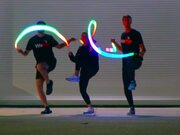 3 Friends Perform Synchronised Skipping With Ropes
