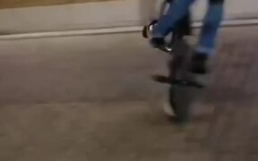Rider Falls Face First While Attempting Bike Trick