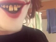 Woman Scares Roommate by Putting on Creepy Mask