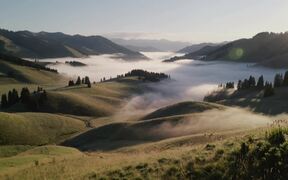 Rolling Hills Meet Ethereal Fog