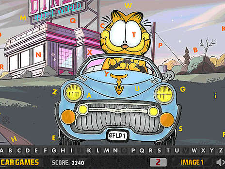 Garfield Car Hidden Letters | Play Now Online for Free - Y8.com