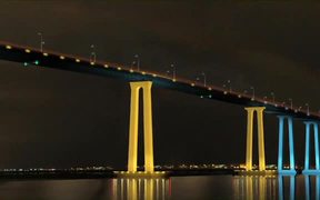San Diego-Coronado Bay Bridge Lighting - Fun - VIDEOTIME.COM