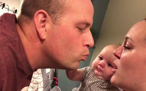 Baby EllaIs Jealous Of Kissing - Kids - Videotime.com