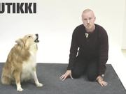 Dog Reacts To Human Barking