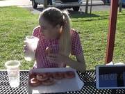 Skinny Girl Eating 50 Donuts