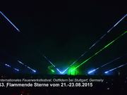 Lasershow Flammende Sterne 2015