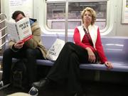 Fake Book Covers On The Subway