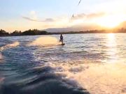 Wakeboarding on the Lake