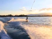 Wakeboarding on the Lake